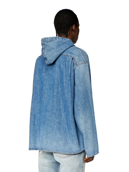 楽天市場】DIESEL メンズ シャツ デニム D-DEWNY-HOOD ディーゼル 