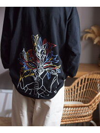 rehacer rehacer:Artiful L/S レアセル トップス カットソー・Tシャツ ブラック ホワイト【送料無料】