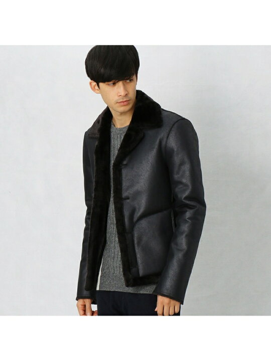 楽天市場】【SALE／50%OFF】COMME CA MEN フェイクムートンブルゾン 