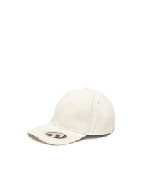 DIESEL メンズ キャップ ロゴ ディーゼル 帽子 キャップ ホワイト ブラック【送料無料】
