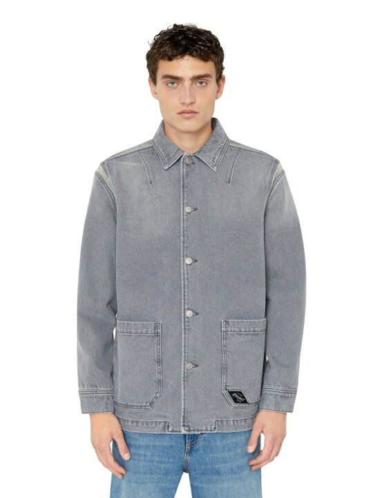 楽天市場】DIESEL メンズ 22FW デニム ジャケット グレー ディーゼル 