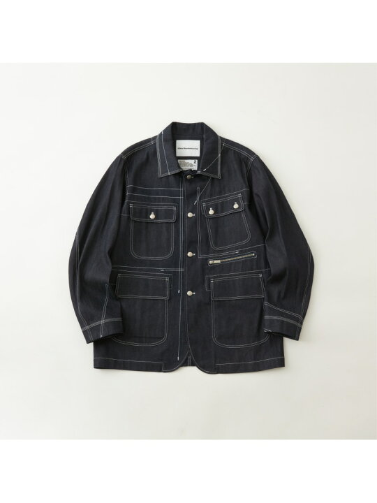 楽天市場】White Mountaineering (M)DENIM COVERALL ホワイト 