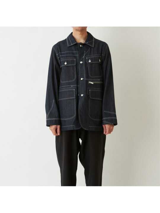 楽天市場】White Mountaineering (M)DENIM COVERALL ホワイト 