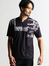 【SALE／30%OFF】NICOLE CLUB FOR MEN グラデーションロゴ半袖Tシャツ ニコル トップス カットソー・Tシャツ レッド ホワイト グリーン ブラック【RBA_E】【送料無料】