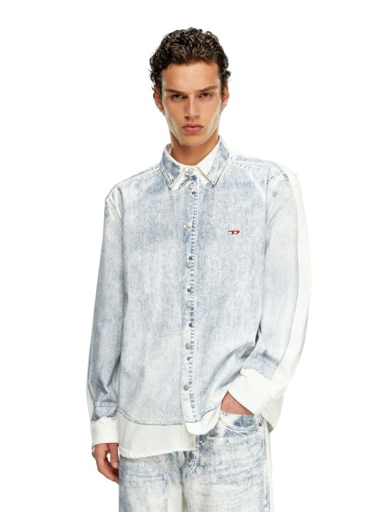 楽天市場】DIESEL メンズ シャツ デニム D-SIMPLY-OVER-S ディーゼル 