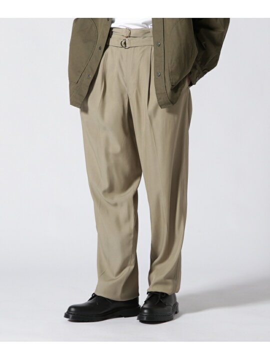 楽天市場】LHP CINOH/チノ/RAYON TWILL DOUBLE BELT PANTS/レーヨン 