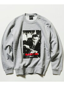 【SALE／40%OFF】BEAMS T BEAMS T / BLACK RAIN クルーネック スウェット ビームスT トップス スウェット・トレーナー グレー ブラック【RBA_E】【送料無料】