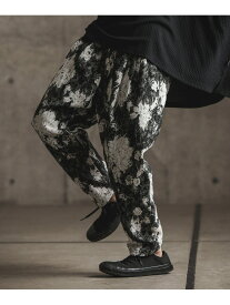 GLIMCLAP mp11891- Botanical gobelin tapestry cocoon silhouette pants ゴブランパ カンビオ パンツ その他のパンツ ブラック【送料無料】