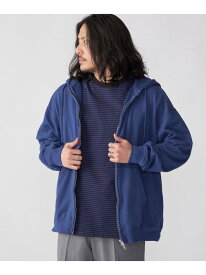 【SALE／30%OFF】SHIPS SHIPS: ソフト パイル コットン ジップアップ パーカー シップス トップス スウェット・トレーナー ネイビー グレー【RBA_E】【送料無料】