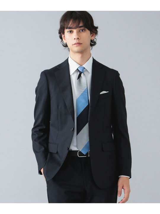 楽天市場】BEAMS HEART MEN ハイグレード ネイビー ソリッド 3ピース 