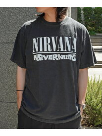 MANASTASH GOOD ROCK SPEED*MANASTASH/別注 NIRVANA コラボTシャツ マナスタッシュ トップス カットソー・Tシャツ ブラック【送料無料】