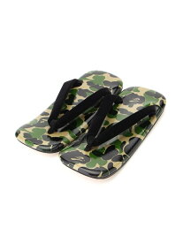 A BATHING APE ABC CAMO JAPANESE SANDALS M ア ベイシング エイプ シューズ・靴 サンダル グリーン【送料無料】