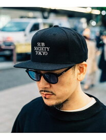 【SALE／20%OFF】Subciety SNAP BACK CAP-SOLID- サブサエティ 帽子 キャップ ブラック グレー グリーン【RBA_E】【送料無料】