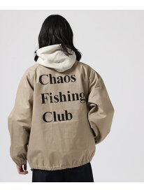 BEAVER Chaos Fishing Club*BEAVER EXCLUSIVE COACH JACKET ビーバー ジャケット・アウター ブルゾン・ジャンパー ベージュ ブラック【送料無料】