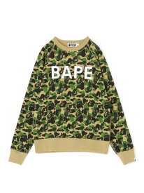 A BATHING APE ABC CAMO CRYSTAL STONE CREWNECK ア ベイシング エイプ トップス スウェット・トレーナー ブルー グレー グリーン ピンク【送料無料】