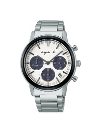 agnes b. HOMME LM01 WATCH FCRD994 時計 SAMソーラーモデル アニエスベー アクセサリー・腕時計 腕時計 ホワイト【送料無料】