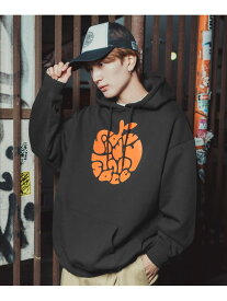 SIDEWAY STANCE SIDEWAY STANCE サイドウェイスタンス タイポアップル 裏毛 プルパーカー インプローブス トップス パーカー・フーディー イエロー オレンジ ホワイト グリーン レッド ピンク パープル【送料無料】