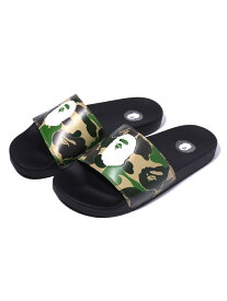 A BATHING APE ABC CAMO SLIDE SANDALS M ア ベイシング エイプ シューズ・靴 サンダル グリーン【送料無料】