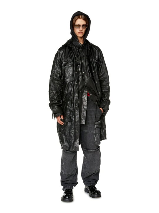 楽天市場】DIESEL メンズ レザー ロングジャケット ディーゼル 