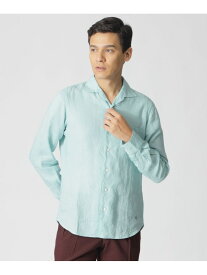 【SALE／59%OFF】Paul Stuart リネンシャツ(イタリアンカラー) ポール・スチュアート トップス シャツ・ブラウス グリーン ホワイト ネイビー レッド【RBA_E】【送料無料】