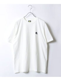 LOGOS Tシャツ メンズ 半袖 ロゴ ワンポイント 刺繍 マルカワ トップス カットソー・Tシャツ ホワイト グレー ブラック ベージュ カーキ オレンジ ブルー