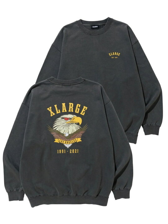 楽天市場】XLARGE EAGLE LOGO PIGMENT CREWNECK SWEAT トレーナー 