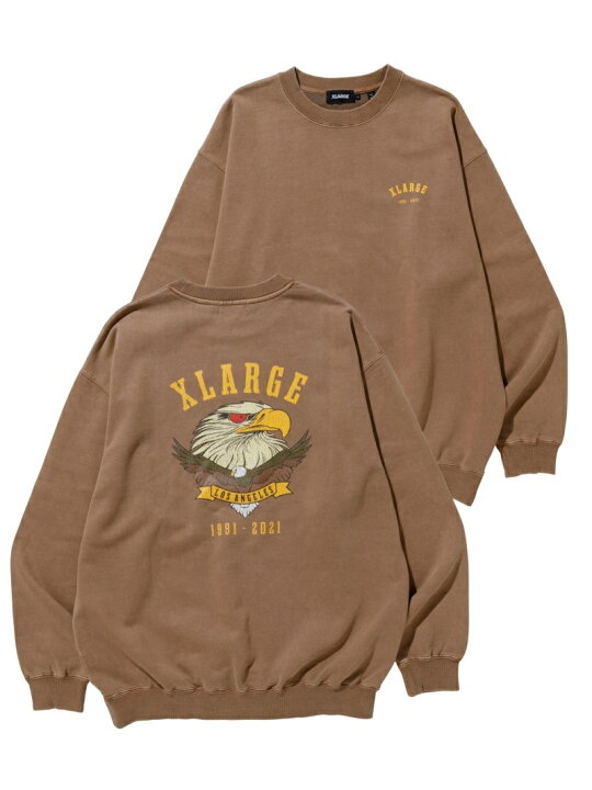 楽天市場】XLARGE EAGLE LOGO PIGMENT CREWNECK SWEAT トレーナー  