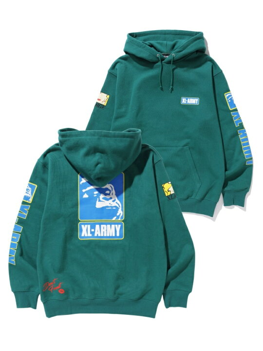楽天市場】XLARGE XL-ARMY HOODED SWEAT パーカー XLARGE エクストラ 