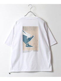 【SALE／13%OFF】CONVERSE Tシャツ メンズ 半袖 ドローコード付 バックプリント マルカワ トップス カットソー・Tシャツ ホワイト ブルー グレー ブラック【RBA_E】【先行予約】*