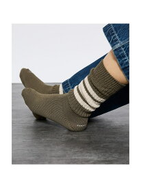 ABAHOUSE LASTWORD 【YUQRI/ユクリ】Walky/ラインソックス/靴下/消臭機能【WEB限定】 アバハウス 靴下・レッグウェア その他の靴下・レッグウェア カーキグリーン ワインレッド ブラウン ネイビー