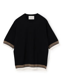 TOMORROWLAND MEN TOMORROWLAND TRICOT リブライン ニットTシャツ トゥモローランド トップス ニット【先行予約】*【送料無料】