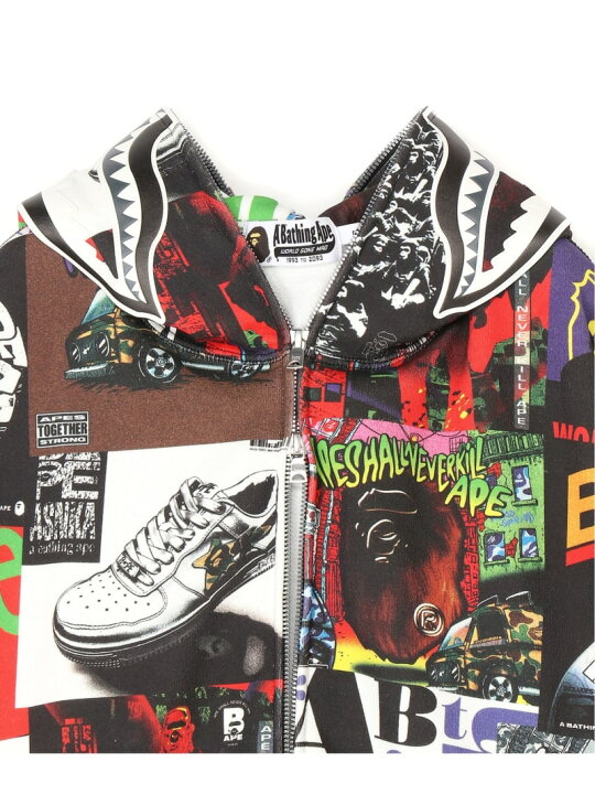 楽天市場】A BATHING APE BAPE ALBUM MONOGRAM SHARK HOODIE ア 