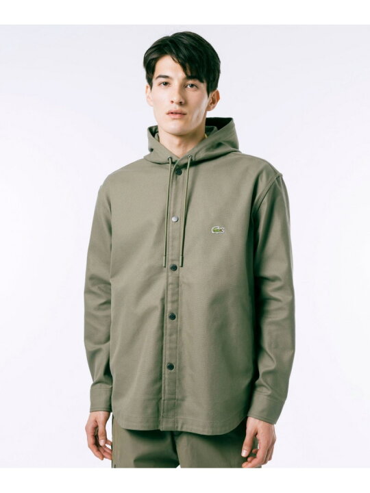 楽天市場】【SALE／30%OFF】LACOSTE オーバーサイズ フード付き シャツ 