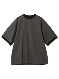 N.HOOLYWOOD COMPILE BIG RINGER T-SHIRT エヌ．ハリウッド トップス カットソー・Tシャツ グレー グリーン ブルー【送料無料】