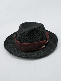 【SALE／75%OFF】MANIERA MANIERA/(M)RAFFIA FOLDABLE HAT(with ribbon) ジェネラルデザインストア 帽子/ヘア小物 ハット ブラック【RBA_E】【送料無料】