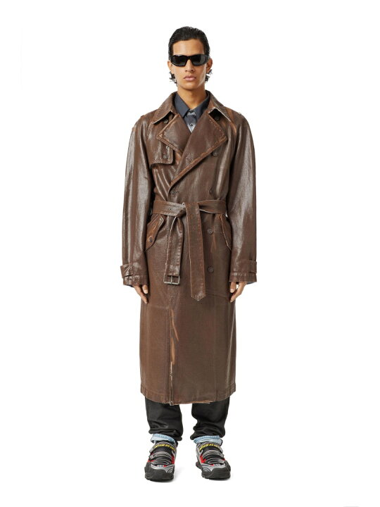 楽天市場】DIESEL DIESEL SS22 メンズ デニム トレンチ コート 