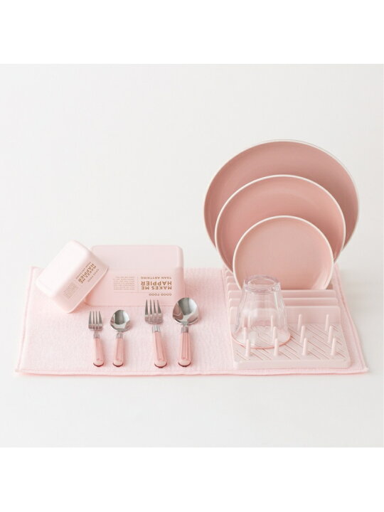 楽天市場 Francfranc ドライング ディッシュラック マットセット フランフラン 食器 調理器具 キッチン用品 その他の食器 調理器具 キッチン用品 ピンク 先行予約 Rakuten Fashion Men