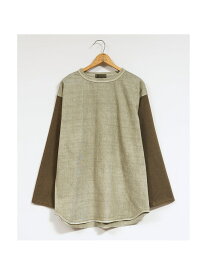 【SALE／30%OFF】Nigel Cabourn 【公式】ナイジェル・ケーボン / UNISEX / ベースボールTシャツ - ピ ナイジェル・ケーボン トップス カットソー・Tシャツ グレー グリーン【RBA_E】【送料無料】