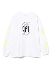 BEAMS T SHINKNOWNSUKE / Long Sleeve T-shirt ビームスT トップス カットソー・Tシャツ ホワイト【送料無料】
