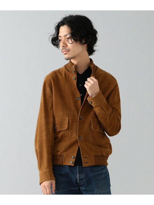 楽天市場】BEAMS F CINQUANTA / 別注 スエード ドライビングブルゾン 