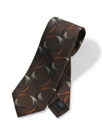 MEN'S BIGI 【TIE YOUR TIE/タイユアタイ】ヴィンテージアブストラクト柄ネクタイ メンズ ビギ スーツ・フォーマル ネクタイ・蝶ネクタイ ワインレッド ブラック【送料無料】