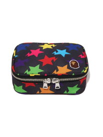 A BATHING APE STA PATTERN AMENITY POUCH TRAVEL ア ベイシング エイプ バッグ その他のバッグ ホワイト ブラック【送料無料】