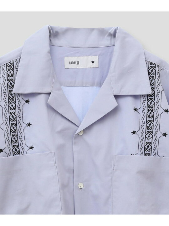 楽天市場】CONVERSE TOKYO STAR PATTERN EMBROIDERED CUBAN SHIRT  