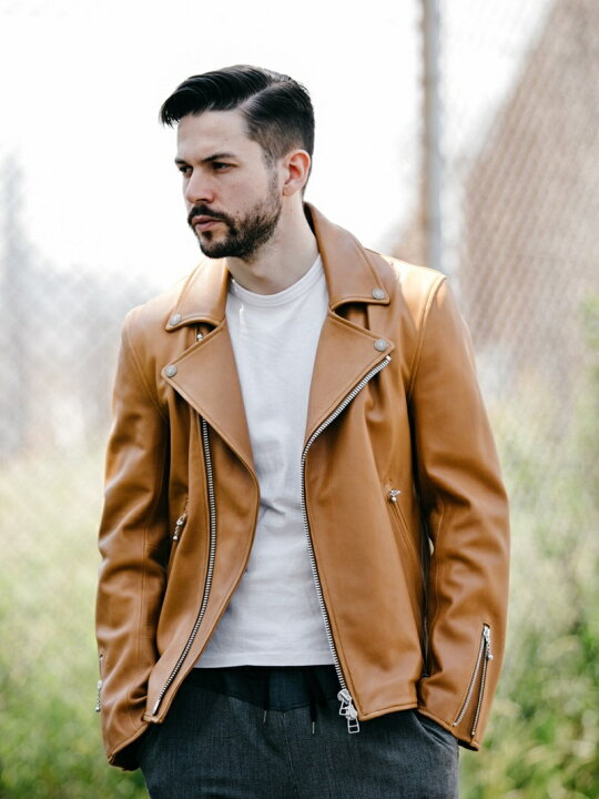 楽天市場】【SALE／30%OFF】MR.OLIVE ヘアシープレザー/ダブル 