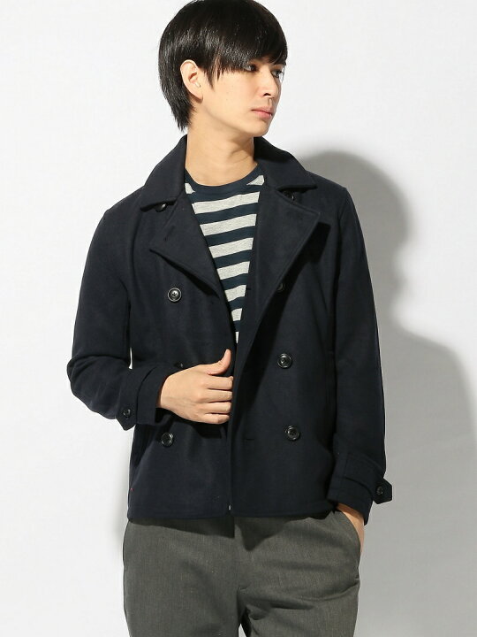 楽天市場】【SALE／60%OFF】TETE HOMME (M)メルトンウール Pコート 