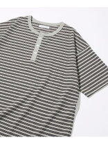 楽天市場】ヘンリーネック（柄ボーダー）（Tシャツ・カットソー 