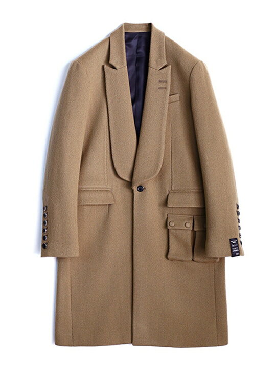 楽天市場】【SALE／40%OFF】SHAREEF HB MELTON CHESTER COAT 