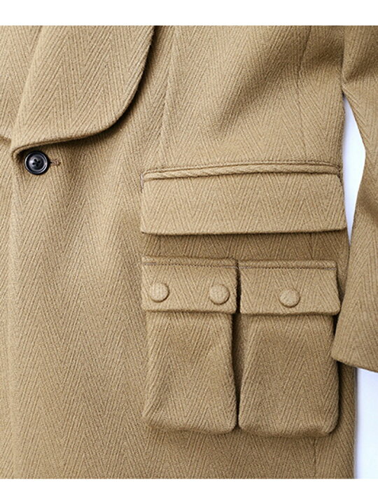 楽天市場】【SALE／40%OFF】SHAREEF HB MELTON CHESTER COAT 
