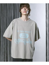 MAISON SPECIAL Mirror Logo Print Prime-Over Football Crew Neck T-shirt メゾンスペシャル トップス カットソー・Tシャツ ブラック【送料無料】