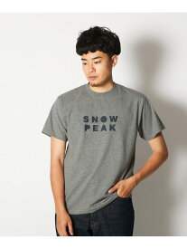 Snow Peak SNOWPEAKER T-Shirt CAMPER スノーピーク トップス カットソー・Tシャツ グレー ホワイト ブラック オレンジ【送料無料】